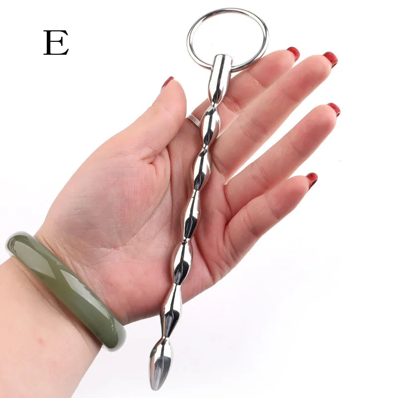 Urethral Dilator 304 Stainless Steel Beaded Penis Plug Insert Sounding Rods Sex Toys For Men Stimulators Urethral Beads