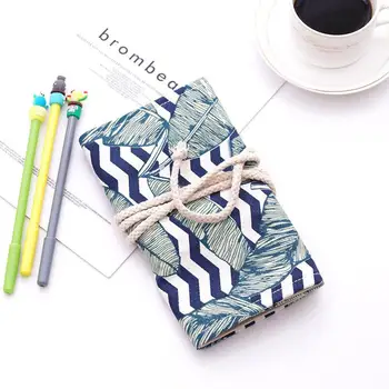 

Simple and Portable 36/48 Holes Big Constellation Pencil Case Canvas Roll Pouch Pencilcase Sketch Brush pen Pencil Bag Tools