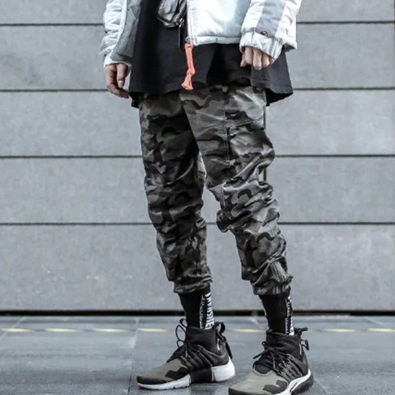 Hip Hop Pencil Pants Men Military Cargo Pants Streetwear Men Trousers Camouflage Spring Mens Tactics Pant HD065