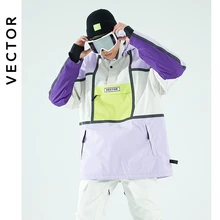 VECTOR odzież narciarska damski sweter z kapturem odblaskowy Trend odzież narciarska zagęszczony ciepło i wodoodporny sprzęt narciarski kombinezon narciarski kobiet