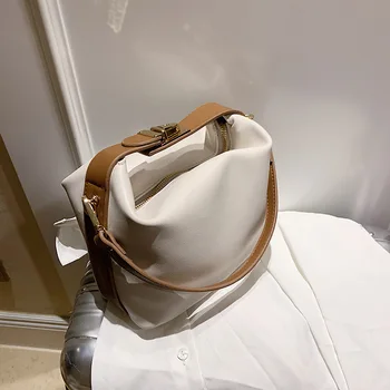 

Brand Designer Handbags Women Bucket Bags 2020 Trend PU Leather Crossbody Bags Woman Totes Purses Lady's Big Shoulder Bag