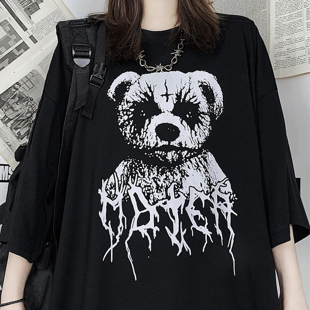 Punk Dark Aesthetic T-shirt  Aesthetic t shirts, Harajuku outfits