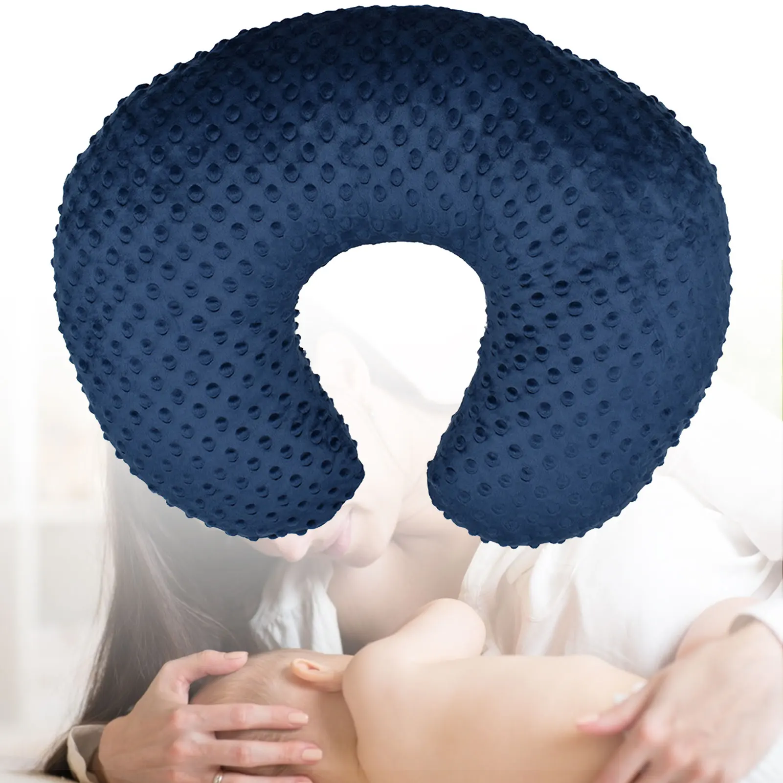 Nursing Pillow Cover Soft Breastfeeding Pillow Case Slipcover 2
