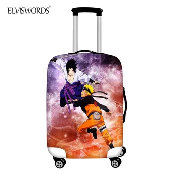 

ELVISWORDS Naruto Luggage Cover Dustproof Elastic Thick Trolley Suitcase Protective Covers Travel Accessories