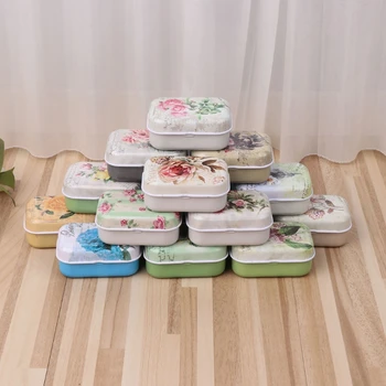 

32pcs Colorful Flower Mini Tin Box Sealed Jar Packing Jewelry Candy Coin Storage 11UA