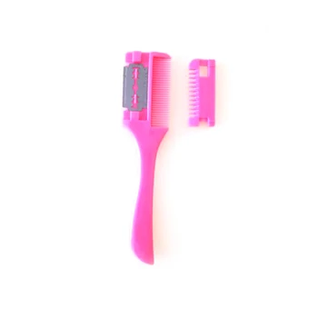 

Stainless Steel Comb Hairdressing Cutting Thinning Comb with removable Blades hair knife hair comb barber accessories hair brush