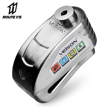 

VEISON Motorcycle Waterproof Alarm Lock Bike Steelmate Disc Lock Warning Security Anti theft Brake Rotor Padlock Alarma Moto##