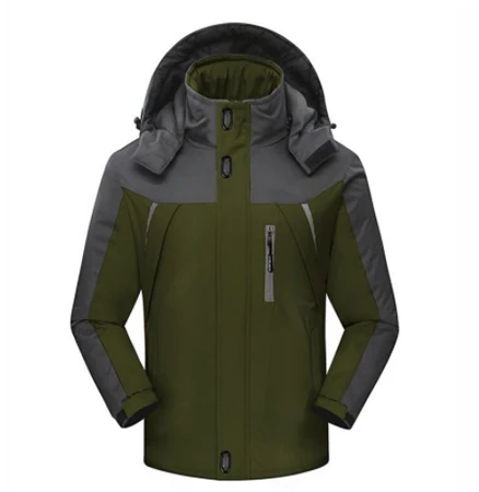 Outdoor Fishing Clothing For Men Women Autumn Winter Waterproof Warm Fishing Jackets Patchwork Hood