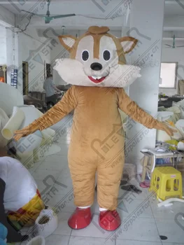 

quality squirrel mascot costumes cartoon smile chipmunk mascot design