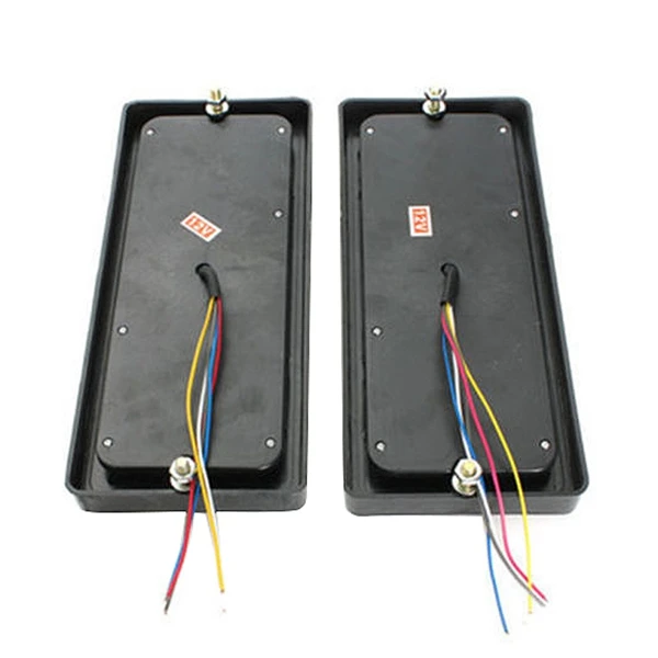2x12V 12,5 Inch 44-светодиодный рабочими электрическими схемами сзади лодка прицеп задние фонари светильник Караван Лодка Грузовик индикаторная лампа