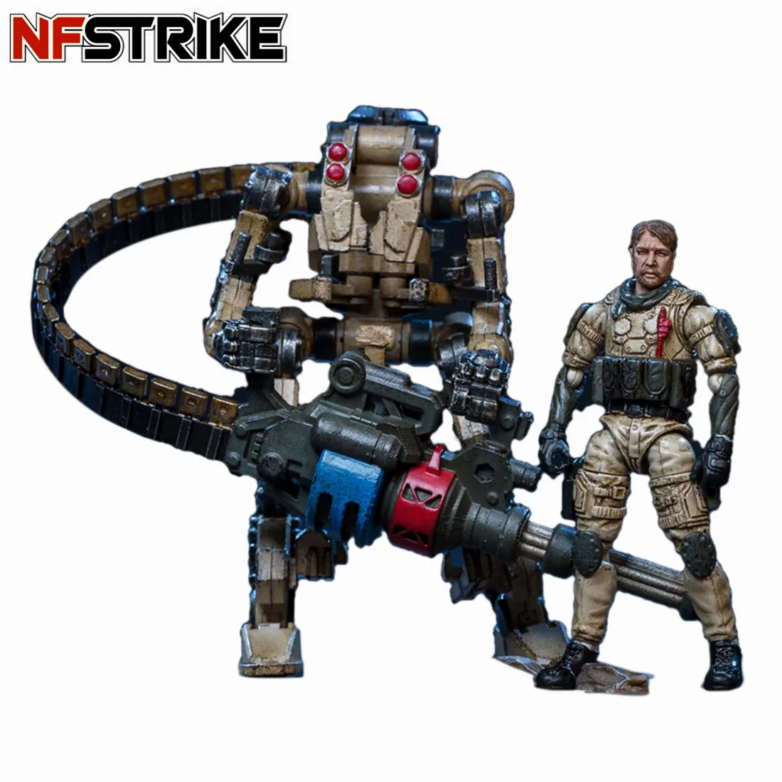 

DIY Large Mecha Model Alpha Squad Crazy Attack Teams Removable Soldier Model Toy Adapt To 1:25 Ratio - Tan