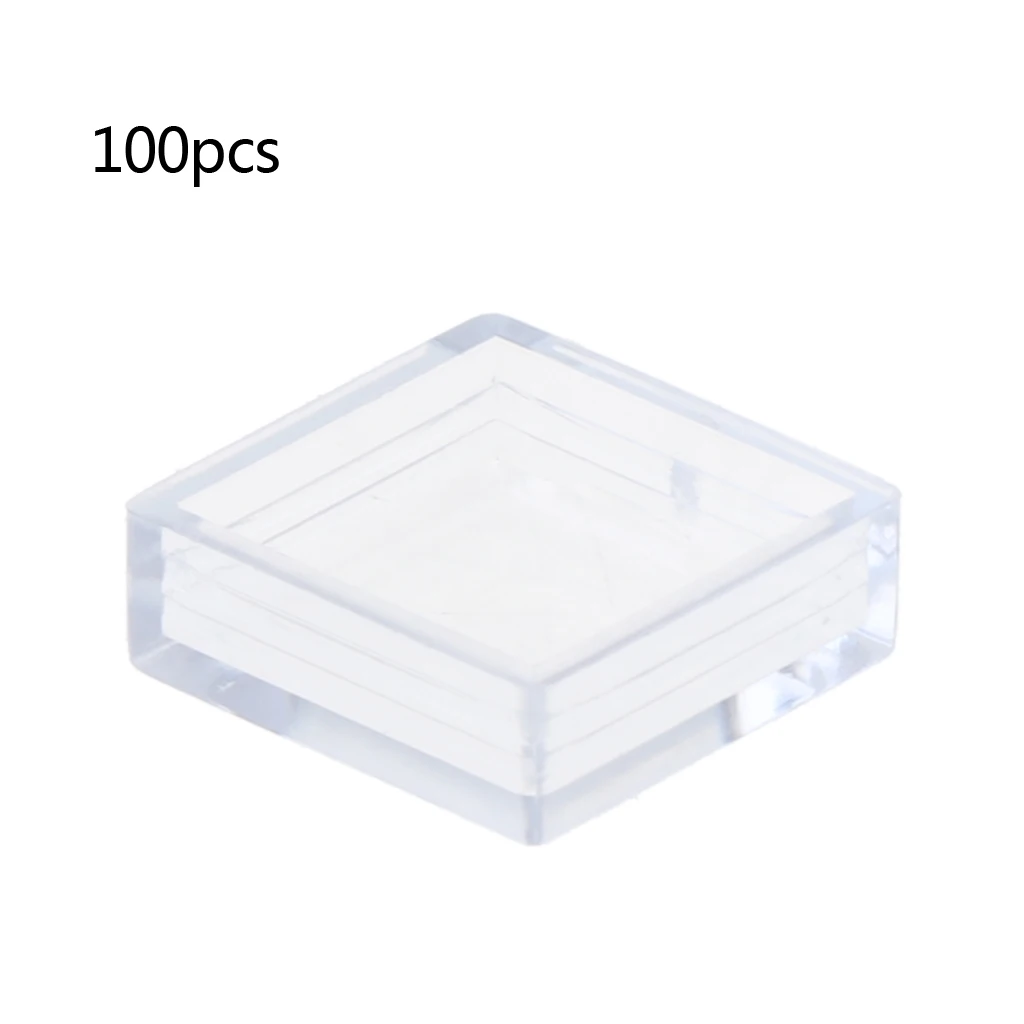 

100Pcs Clear Plastic Pushbutton Switch Tact Button Cap Keycaps Covers Protector