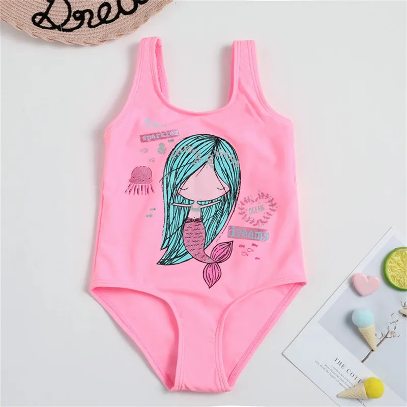 Купальный костюм для девочек от 1 до 12 лет, брендовый летний детский купальный костюм для девочек, детский цельный купальный костюм, пляжная одежда, купальный костюм Монокини