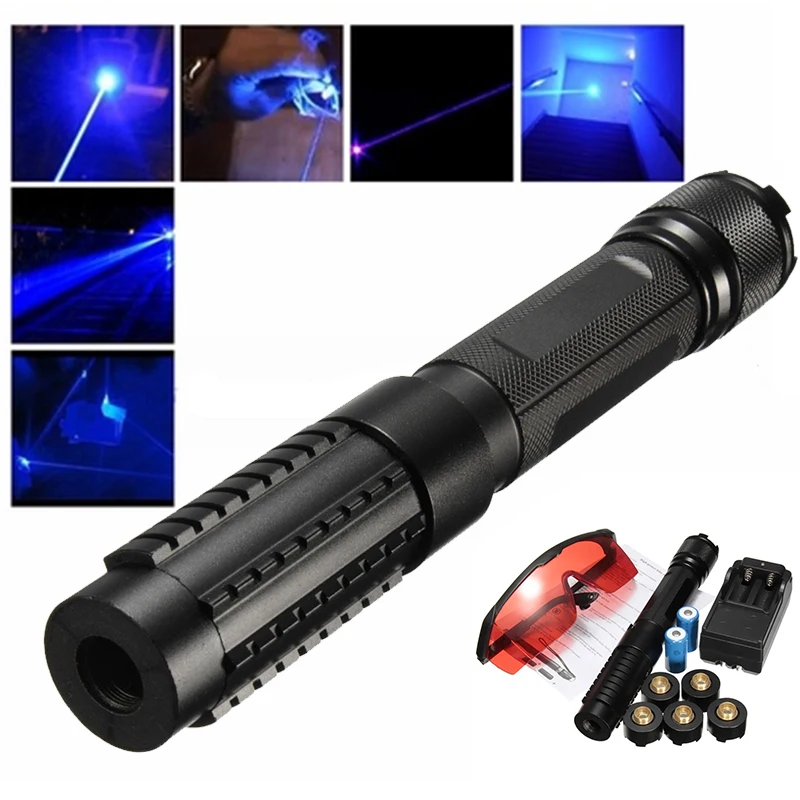

Portable Powerful 1000m High Power Military Blue Laser Pointer Pen Set