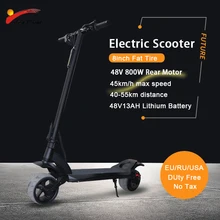 " электрический скутер 48V800W мощность двигателя Fat Tire 13AH батарея e скутер складной электрический скейтборд patinete Electronic adulto