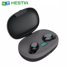 T3S TWS Bluetooth наушники Светодиодный дисплей питания истинные беспроводные двойные наушники мини невидимые наушники черный белый Высокое качество