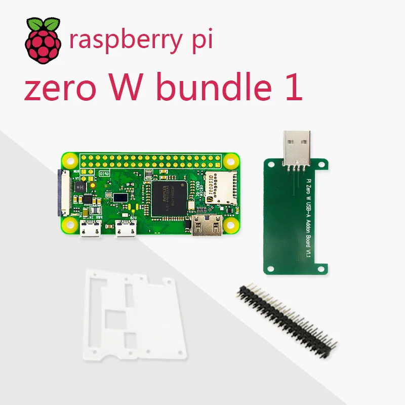  Raspberry Pi Zero W DEV Kit 1GHz single-core CPU 512MB RAM 2.4G WiFi Bluetooth 4.1 Bundle include C