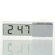 1 шт. светильник прочный прозрачный электронные часы для автомобиля ЖК-дисплей цифровой с присоской новейшие ЖК-часы
