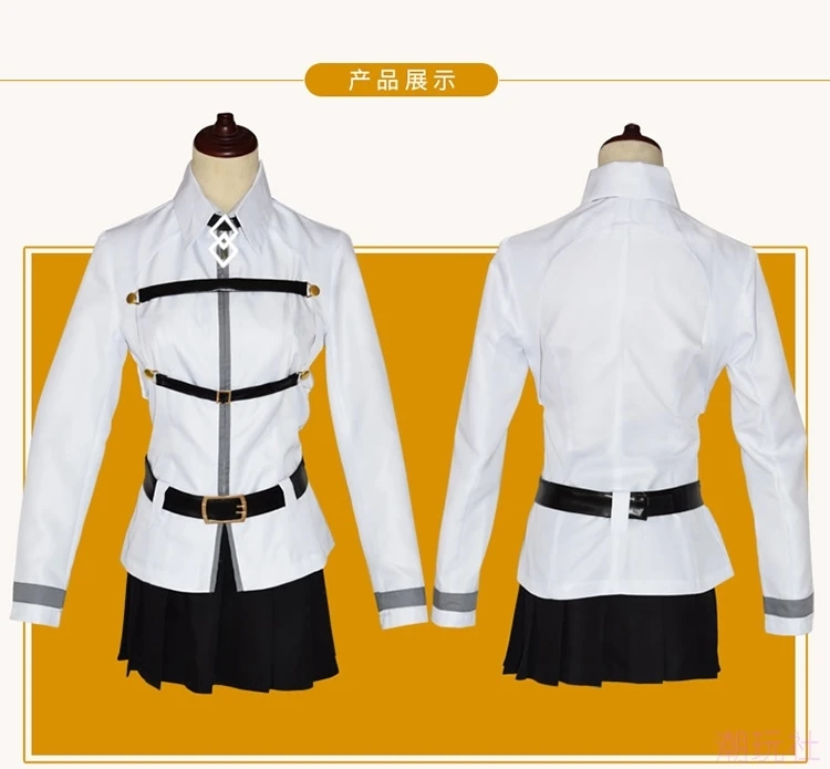 Игра FGO Fate Grand Order Косплей Gudako Grand Master Fujimaru Ritsuka Косплей Костюм Школьная форма плащ костюмы на Хэллоуин - Цвет: women dress set