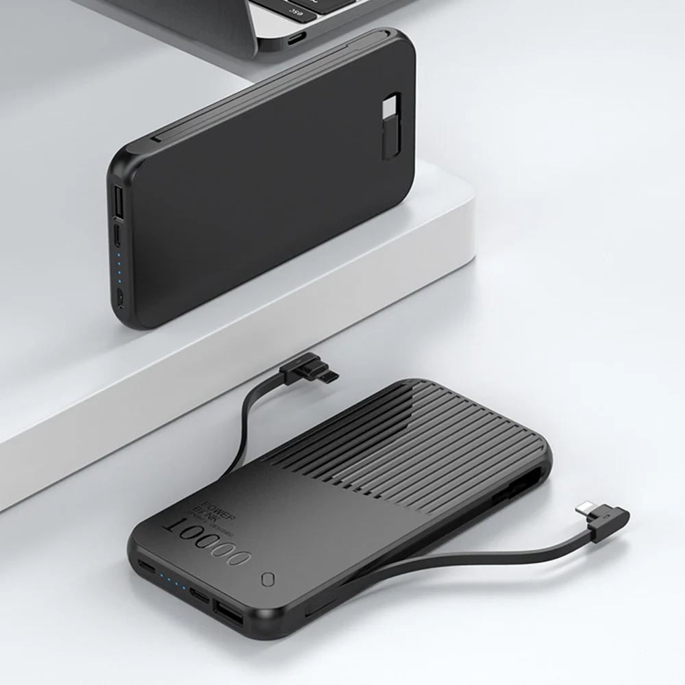 FLOVEME, Дополнительный внешний аккумулятор 10000 мА/ч, двойной USB, Мобильный Внешний аккумулятор, портативное зарядное устройство для iPhone 11, XSMAX, XR, внешний аккумулятор для samsung S10