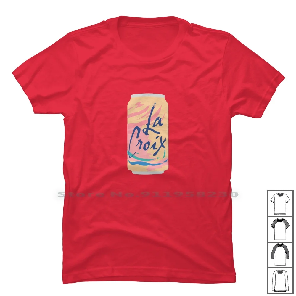 La Croix Boix T Shirt 100% Cotone Acqua Limone Soda Oda