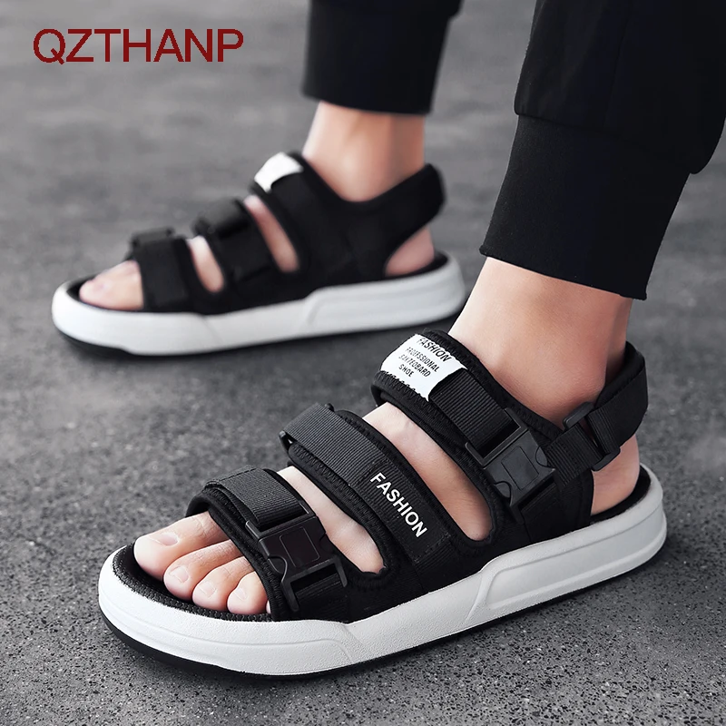 

QZTHANP Outdoor Flats Waterproof Shoes Beach Sandals Fashion Casual Men Sandal Shoes Male Adult Sandalias Hombre High Quality