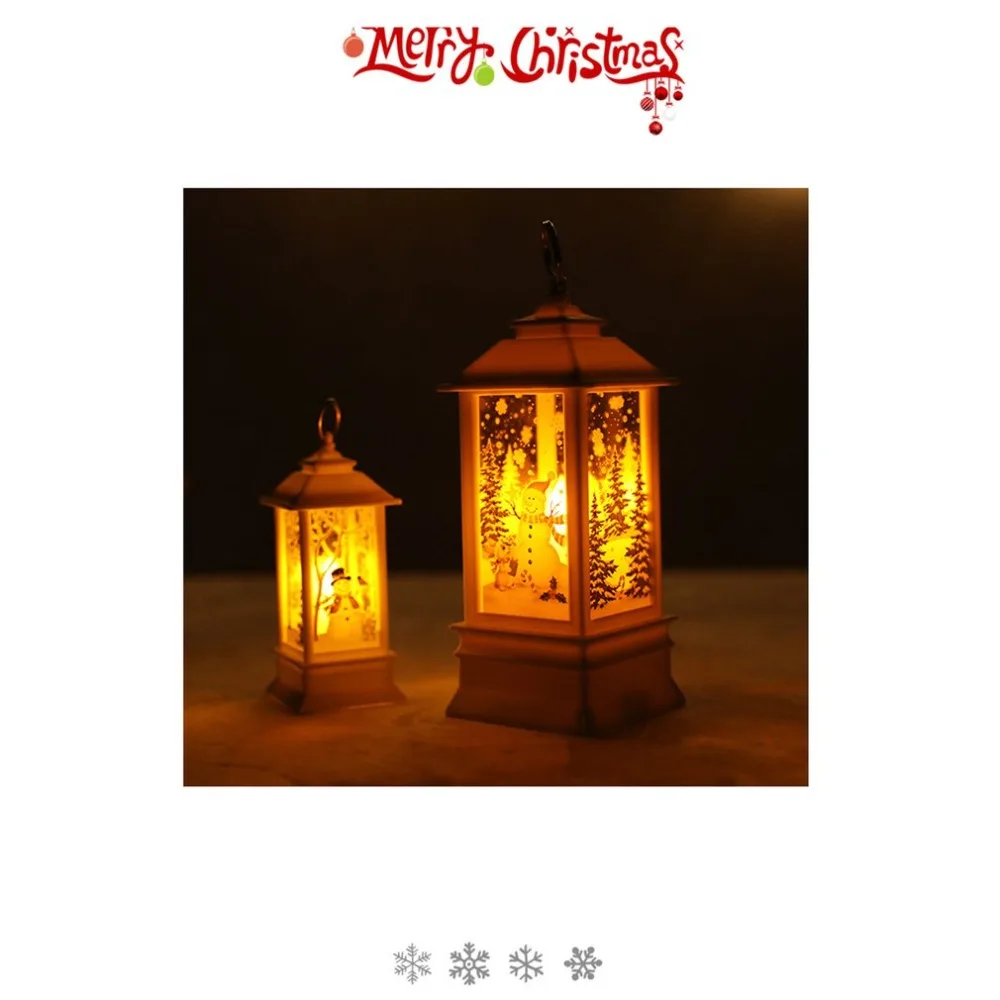 Рождественские украшения для дома светодиодный 1 шт. рождественские лампы в форме свечи с светодиодный Чай светильник свечи Рождественская елка украшения