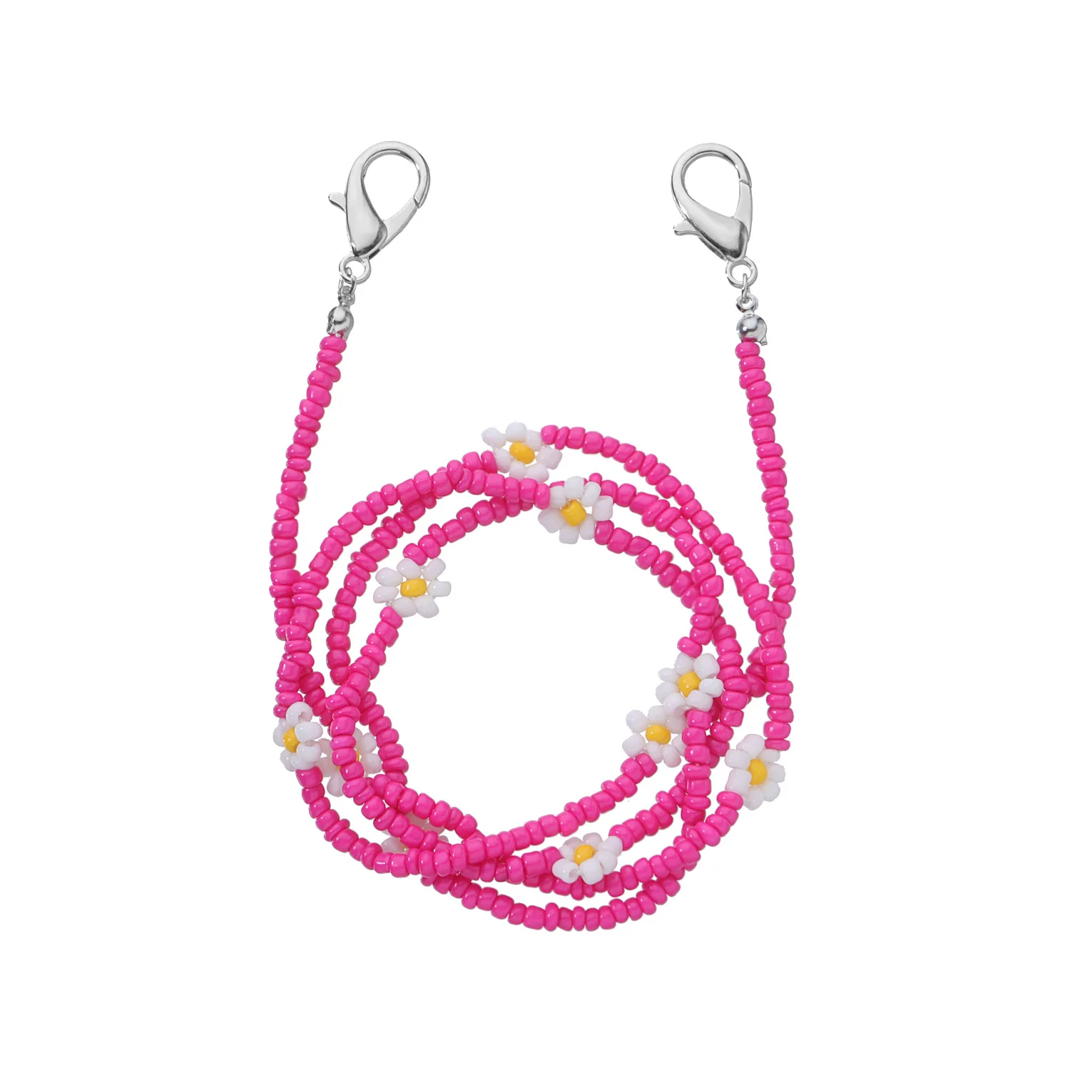 Daisy Flower Beads Sunglasses Lanyards Holder Chain Necklace Anti-Lost Strap Daisy Flower Beads Sunglasses Lanyards Holder Chain Necklace Anti-Lost Strap