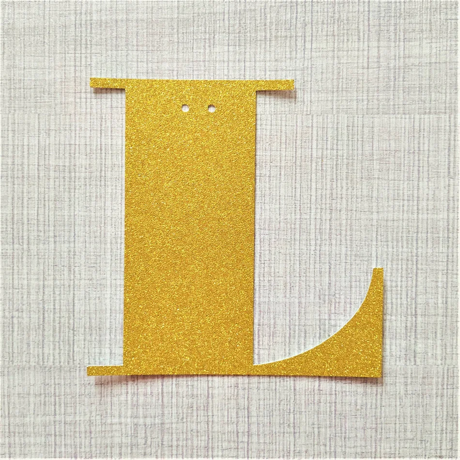 thumbnail image 1 of Banderín de letras de papel con purpurina personalizado con el alfabeto, banderines colgantes para fiestas, guirnaldas decorativas para fiestas, cumpleaños y bodas, 1 of 5