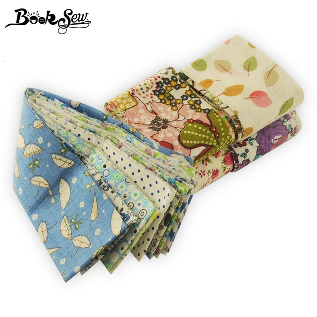 Booksew 5X50Cm Zselés Tekercs Csíkok Pamutszövet Nyomtatott Virágok 6-9 Db/Tétel Telas Diy Patchwork Kendő Foltok Varróanyag - Image 6