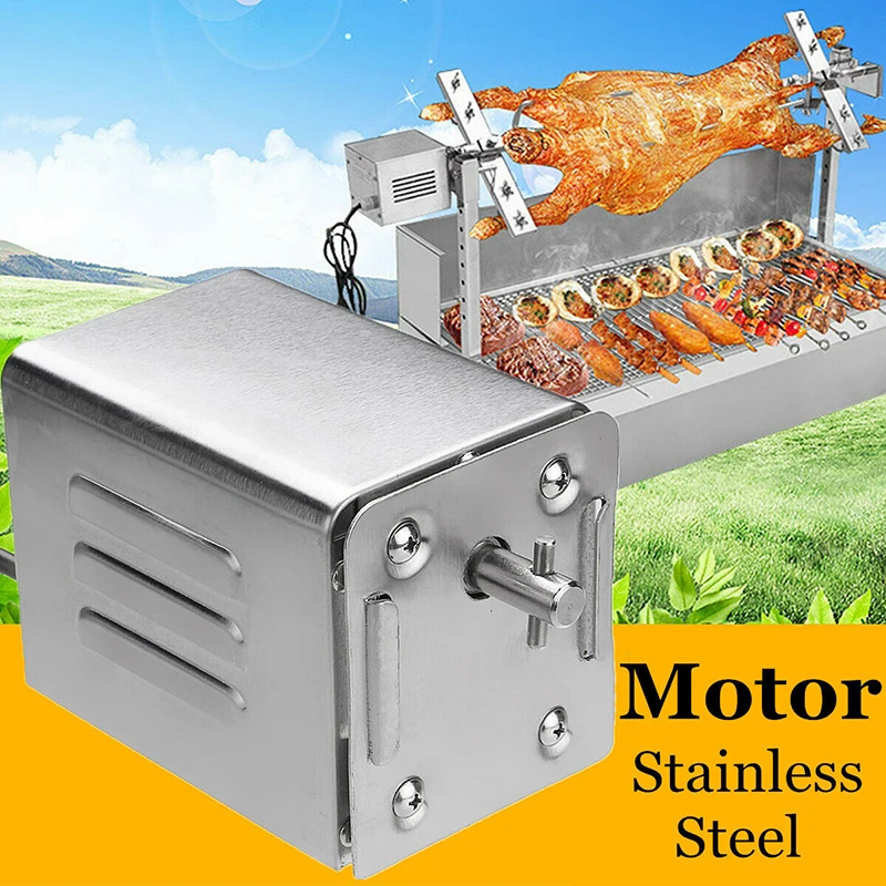 

70KG EU/US/UK Plug Electric BBQ Grill Rotating Motor Pig Lamb Goat Chicken Charcoal BBQ Grill Outdoors Roaster Barbecue Motor