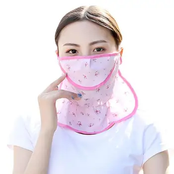 

Breathable Light Summer Sunscreen Open Mask Lengthen Increase Neck Visor Anti-UV Riding Mask For Face Neck Protection
