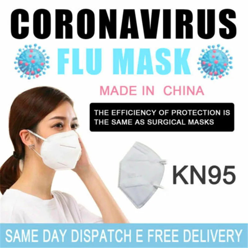 

5pcs KN95 Mask Antivirus Flu Anti Virus Infection KN95 Face Mouth Masks Particulate Respirator PM2.5 Protective as KF94 FFP2