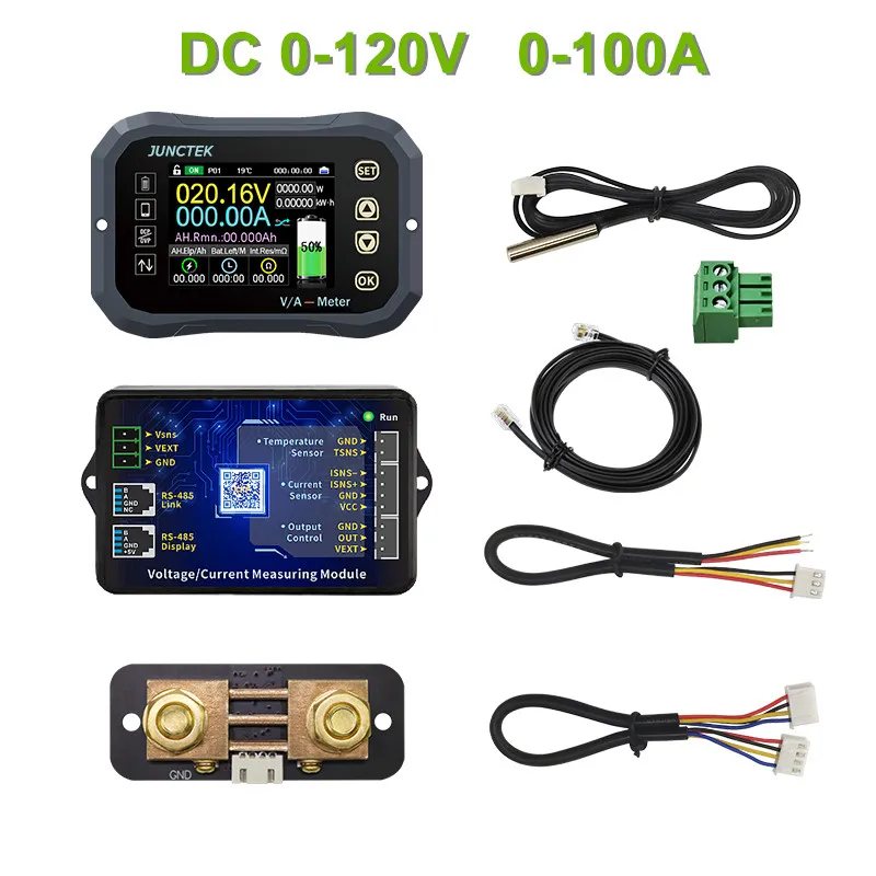 magnetic dial indicator Battery Monitor KG140F DC 0-120V 100A 400A 600A Battery Tester Voltage Current VA Meter Battery Coulomb Meter Capacity Indicator ph meter for water Measurement & Analysis Tools