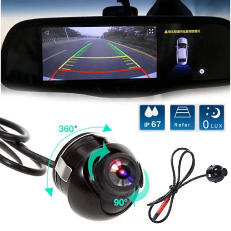 

NEW 2.25'' HD 1080P Car Rear Front Side View Camera 360 Degree Reversing Backup Camera Night Vision Camera Rear View Parking