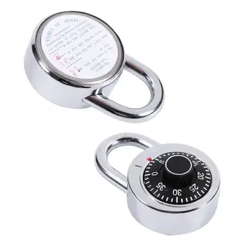 

key lock Rotary Padlock Digit Combination Code Lock Safe Round Dial Number Luggage Suitcase Security cerradura