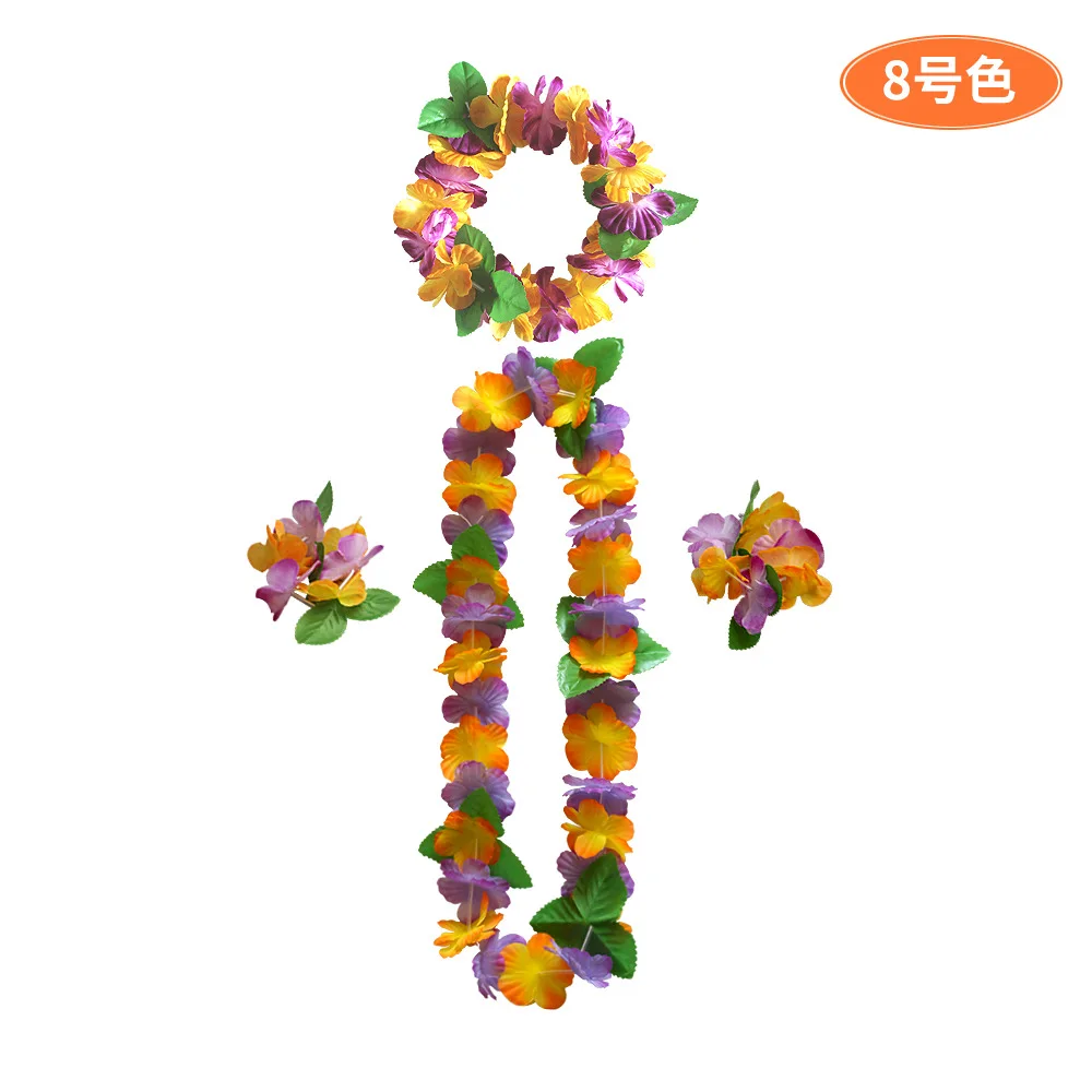 Wholesale Alibaba website hot sell LED Flower Leis hawaii flower necklace  Manufacturer and Supplier | Wonderful