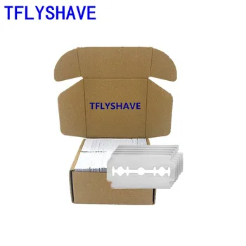 

TFLYSHAVE Men High Quality Double Edge Shaving Razor Blades Sharp Stainless Steel Shaver 50pcs Comfortable Face Care Classical