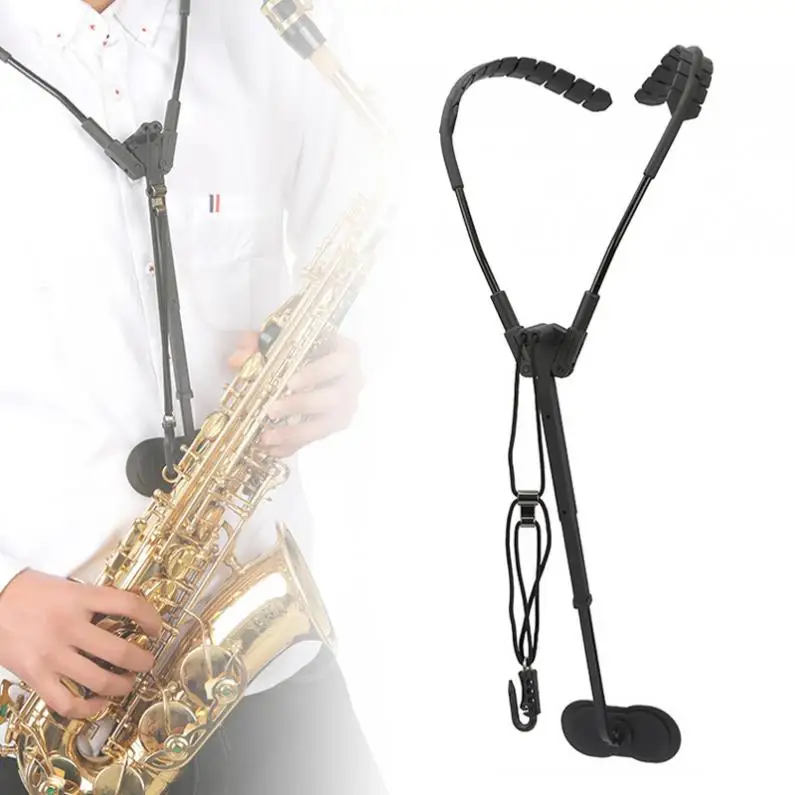 

Adjustable Double Shoulder Saxophone Neck Strap Sax Stage Play Neck Belt Protect the Cervical Spine