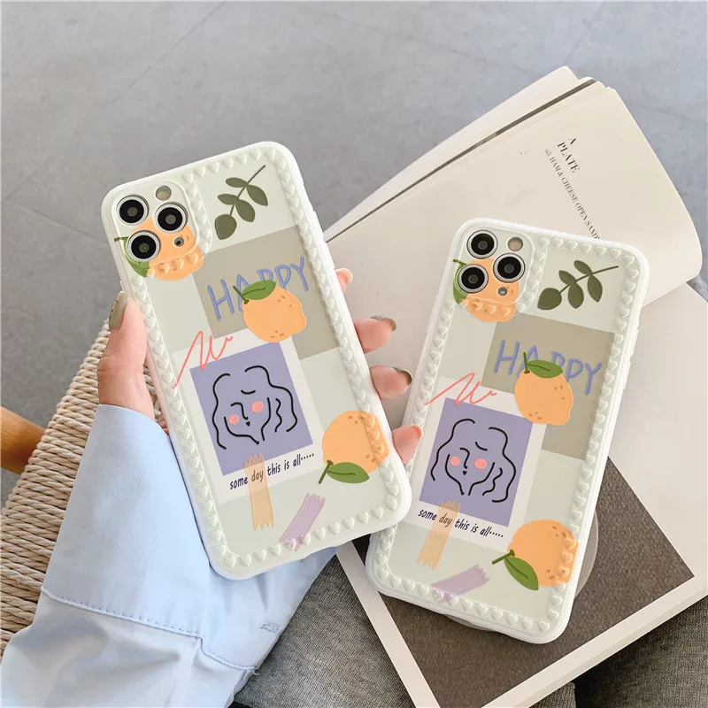Милый чехол для телефона с рисунком иллюстрации iphone 11 Pro Max 7 8 plus X XR XS мягкий модный
