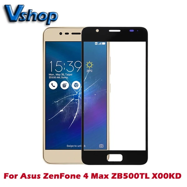 Внешний стеклянный объектив для Asus ZenFone 4 Max ZB500TL X00KD передний экран | Мобильные