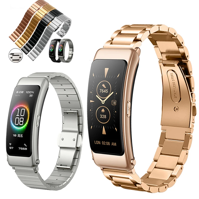 

Stainless Steel Watch Band for HUAWEI TalkBand B6 B3 Talk Band B6 Strap Watchband Metal Bracelet Wristband with Tool