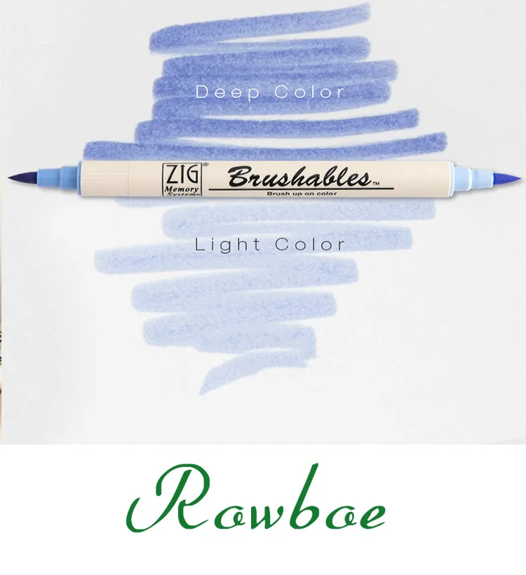 ROWBOE милые канцелярские принадлежности с двойной головкой двухцветная мягкая ручка Студенческая Водонепроницаемая комическая граффити