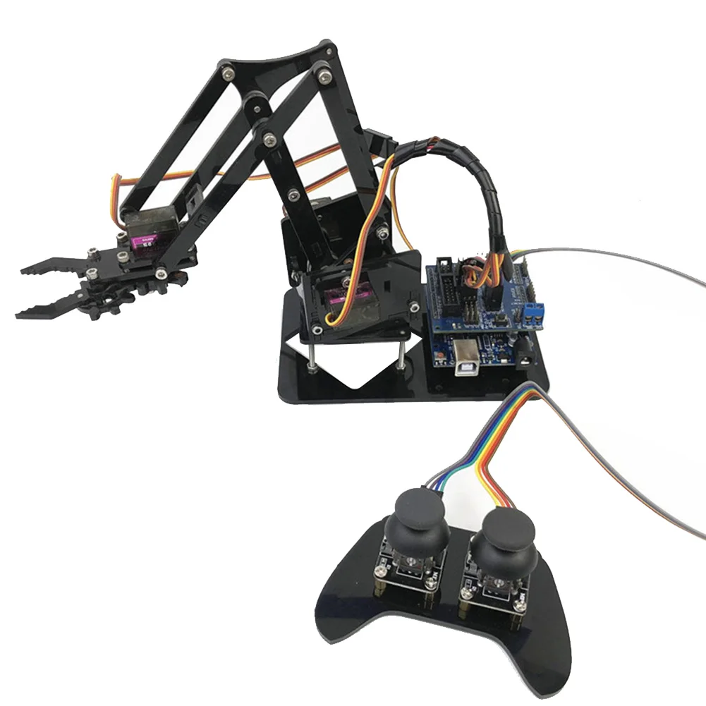 

4DOF Remote Control Manipulator DIY Assembly Robotic Arm Set Kids Toys Learning Kit For Arduino