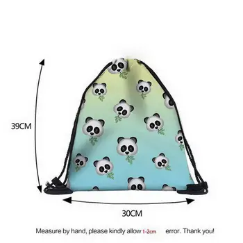 

Drawstring Backpack Cute Emotion Printed 3D Lightweight Mini Bags for Girls LXX9