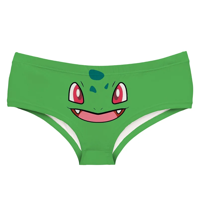 Сексуальные девушки косплей костюм покемон Пикачу Squirtle Charmander Bulbasaur печати нижнее белье трусы стринги трусики леди