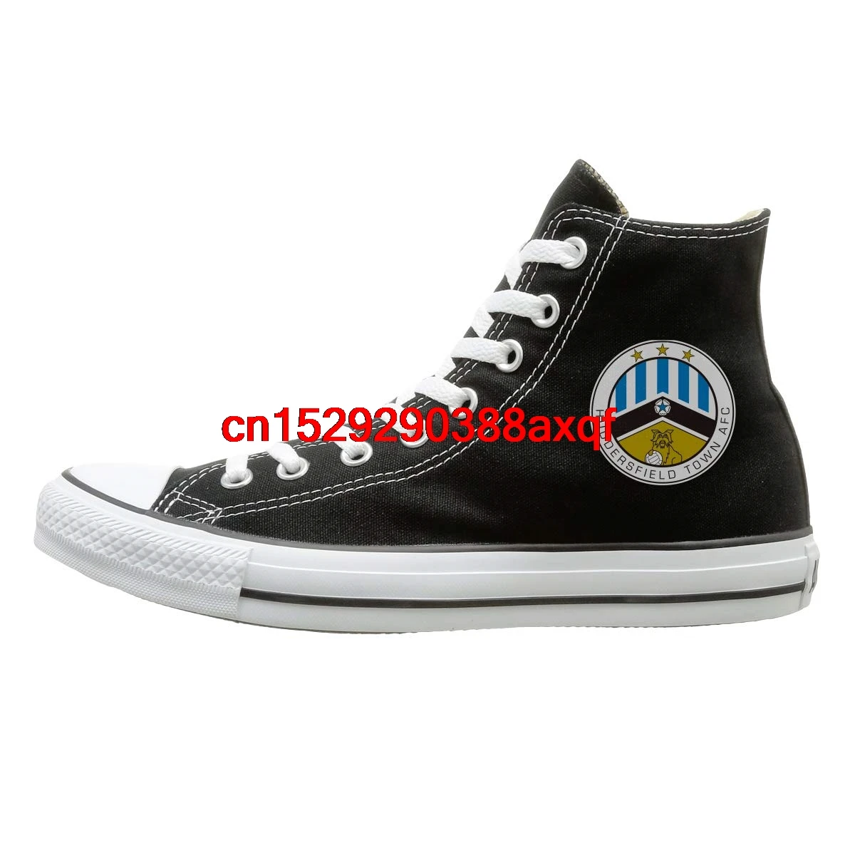 

Unisex Casual Shoes Boys and Girls Sports Shoes Premier League Badge Canvas Shoes High Top Casual Black Sneakers Unisex Style