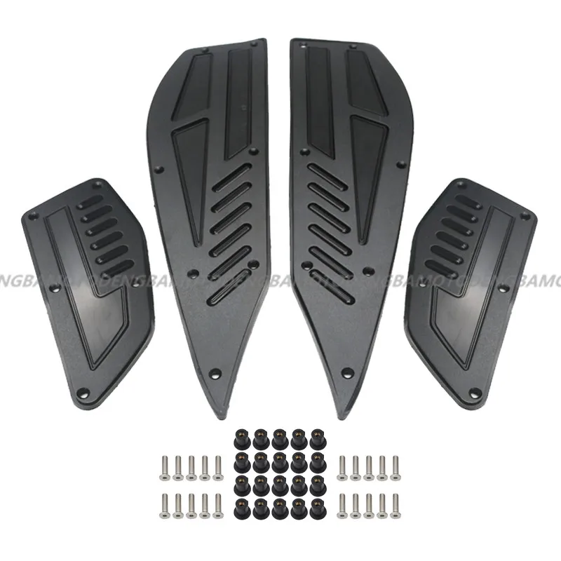 Подножки для мотоцикла, подножки для мотоцикла Xmax250 XMAX300 XMAX400-, подножки, подножки - Цвет: Черный