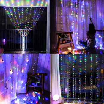 

Christmas Light 300 LED Fairy Light Garden Party Curtain Decoration Dtarry Twinkle Lights Outdoor LED Lamp