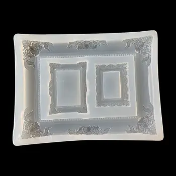 

DIY Resin Photo Frame Mold Resin Casting Silicone Mold Jewelry Making Tools